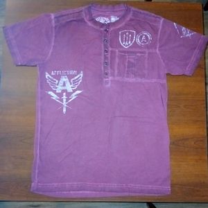 NWOT Affliction Henley Shirt